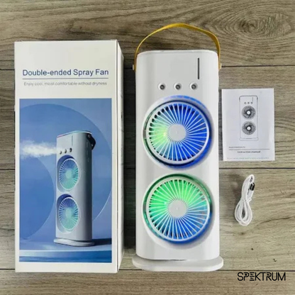 Ventilador doble humidificador