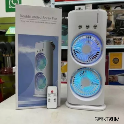 Ventilador doble humidificador